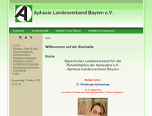 Tablet Screenshot of aphasie-bayern.de